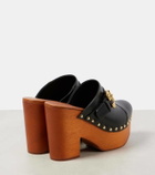 Chloé Jeannette studded leather clogs