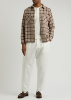 Wax London Halton Waffle Cotton Henley T-shirt Cream