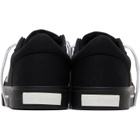 Off-White Black Vulcanized Low Canvas Sneakers