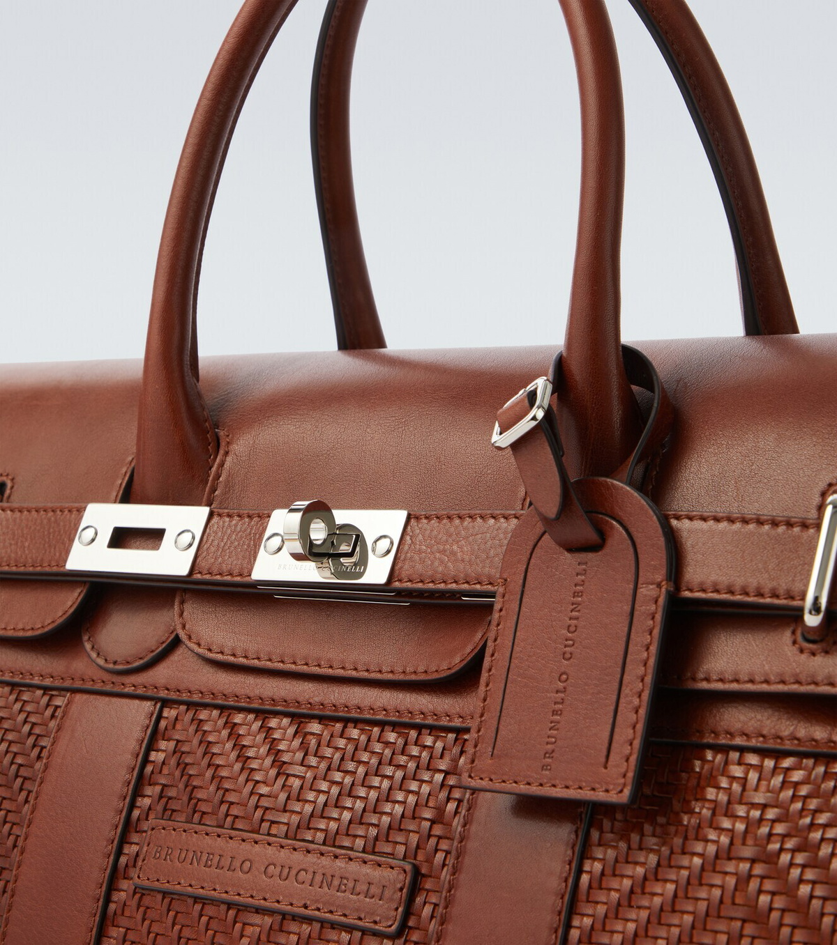 Brunello Cucinelli Country leather tote bag
