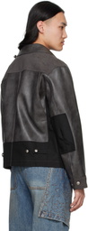 Andersson Bell Gray Carpenter Faux-Leather Jacket