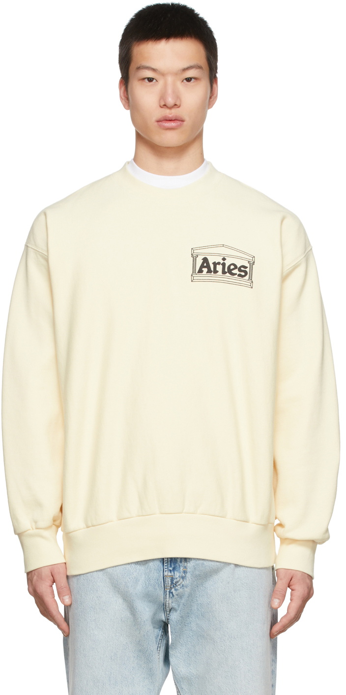 Aries Beige Premium Temple Sweatshirt ARIES