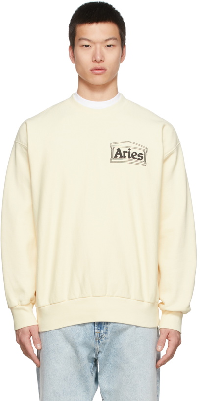 Photo: Aries Beige Premium Temple Sweatshirt