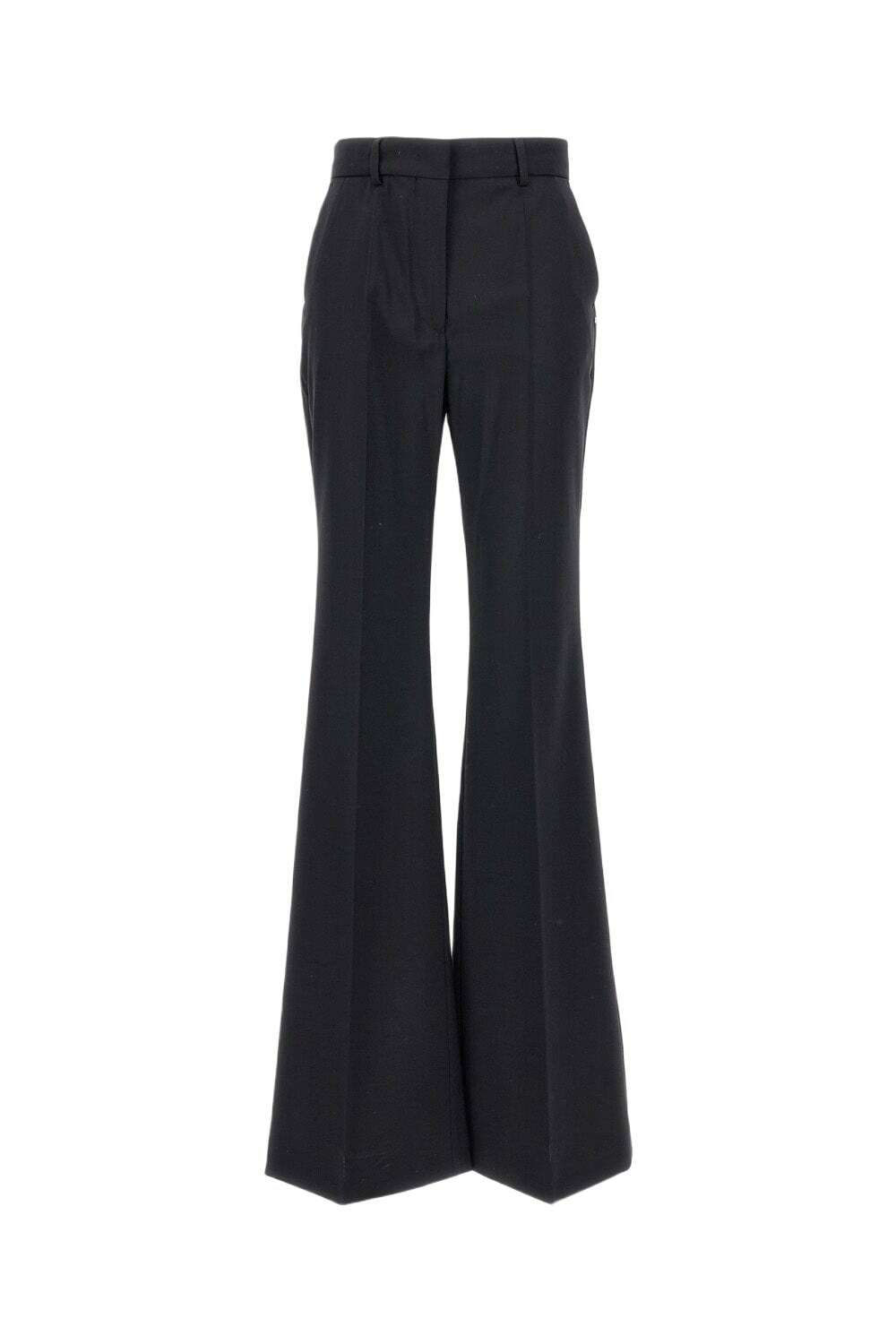 【送料&関税込】SportMax Kiens Black Virgin Wool Pants Silk pants virgin wool | Max Mara