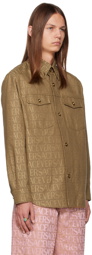 Versace Brown Allover Shirt