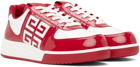 Givenchy Red & White G4 Sneakers