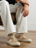 TOM FORD - Cambridge Leather-Trimmed Suede Sneakers - Neutrals