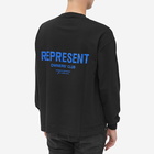 Represent Men's Owners Club Long Sleeve T-Shirt in Black Cobolt