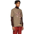 Loewe Red and Beige Striped Clay Pot T-Shirt