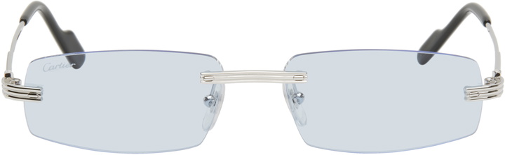 Photo: Cartier Silver 'Première de Cartier' Sunglasses