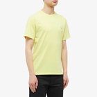 Maison Kitsuné Men's Tonal Fox Head Patch Regular T-Shirt in Lemon