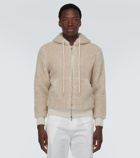 Moncler Wool-blend zip-up hoodie