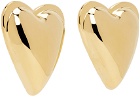 ALAÏA Gold Heart Earrings