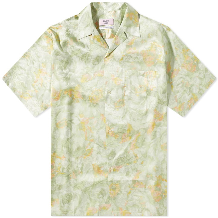 Photo: Martine Rose Men's Floral Vacation Shirt in Green Floral