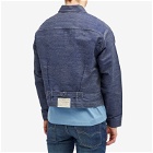 Levi's Men's Levis Vintage Clothing 1879 Pleated Jacket in Organic Rigid 1879 Dark Indigo