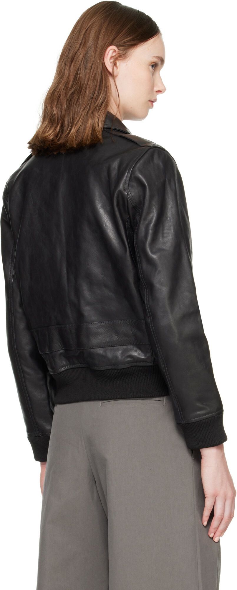 A.P.C. Black Gael Leather Jacket