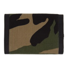 Saint Laurent Green Camouflage Trifold Wallet