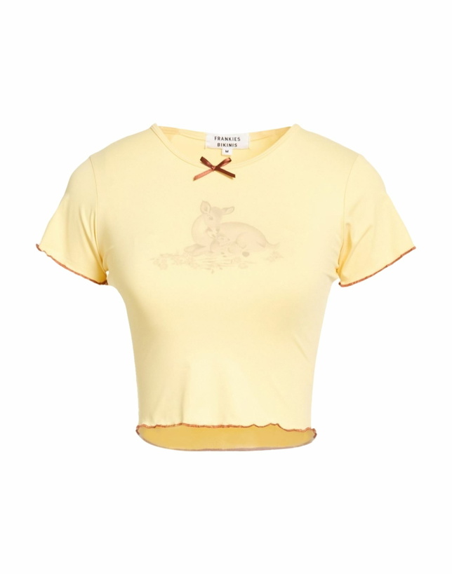 Photo: Frankies Bikinis Womens T-shirt Pastel in Yellow