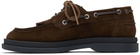 Hugo Brown Suede Boat Shoes