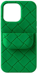 Bottega Veneta Green Intreccio AirPods Pro & iPhone 13 Pro Case