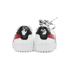 Off-White White and Red Arrows Sneakers