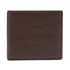 Valentino Men's Embossed Logo Billfold Wallet in Fondant/Antique Brass