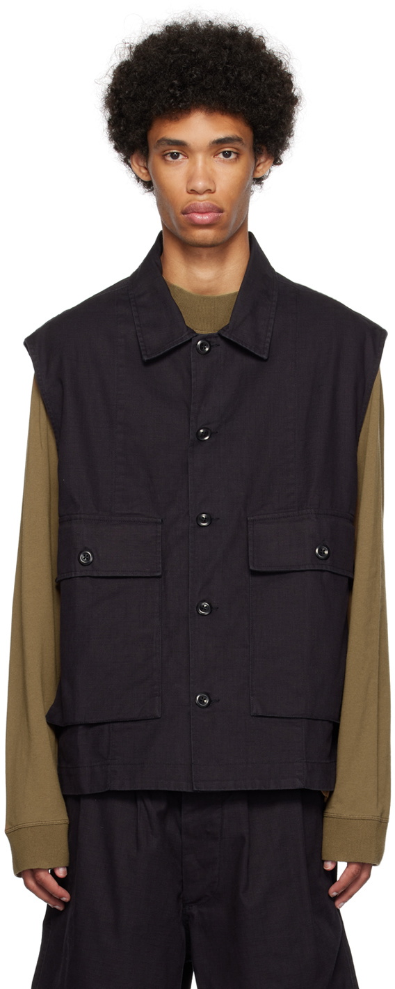 MHL by Margaret Howell Indigo Sleeveless Shirt MHL by