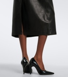 Nour Hammour Alana leather pencil skirt
