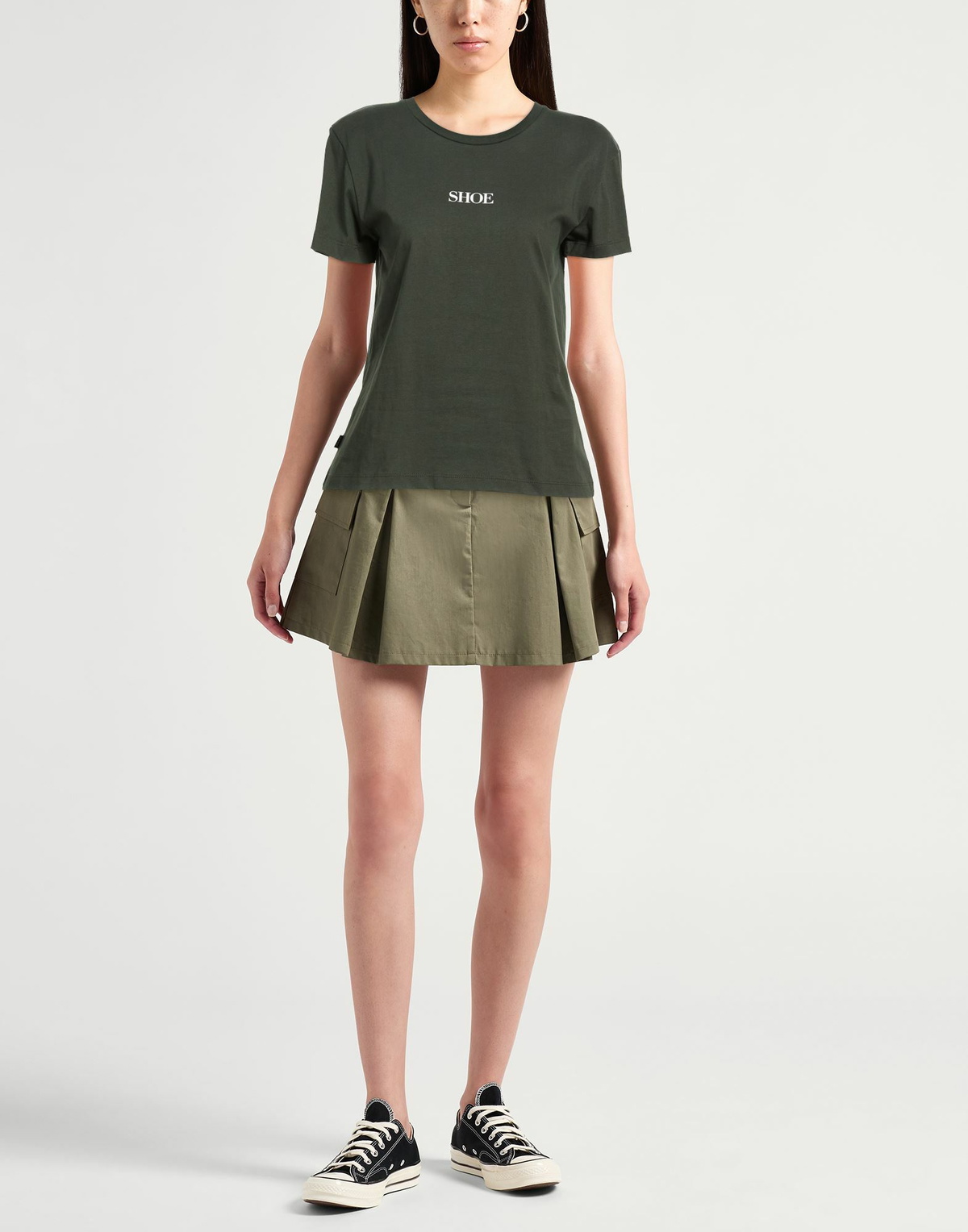 Shoe Womens T-shirt Military in Green