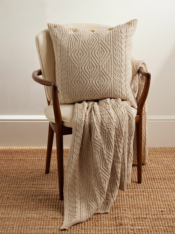 Photo: Ralph Lauren Home - Owen Cable-Knit Cotton Cushion