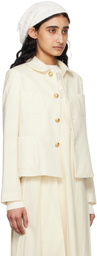 Comme des Garçons Girl Off-White Peter Pan Collar Jacket