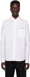 Marni White Patch Pocket Shirt