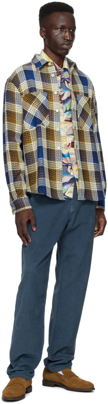 PS by Paul Smith Blue Five-Pocket Trousers