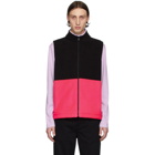 Harris Wharf London Black and Pink Polaire Vest