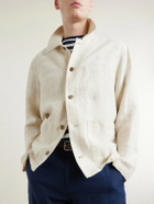 NN07 - Morgan 1454 Linen Blouson Jacket - Neutrals