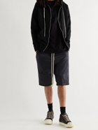 RICK OWENS - Champion Jason's Logo-Embroidered Loopback Cotton-Jersey Zip-Up Hoodie - Black - M