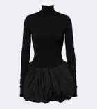 Magda Butrym Paneled wool-blend minidress