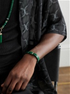 Sydney Evan - Gold, Malachite and Emerald Beaded Bracelet