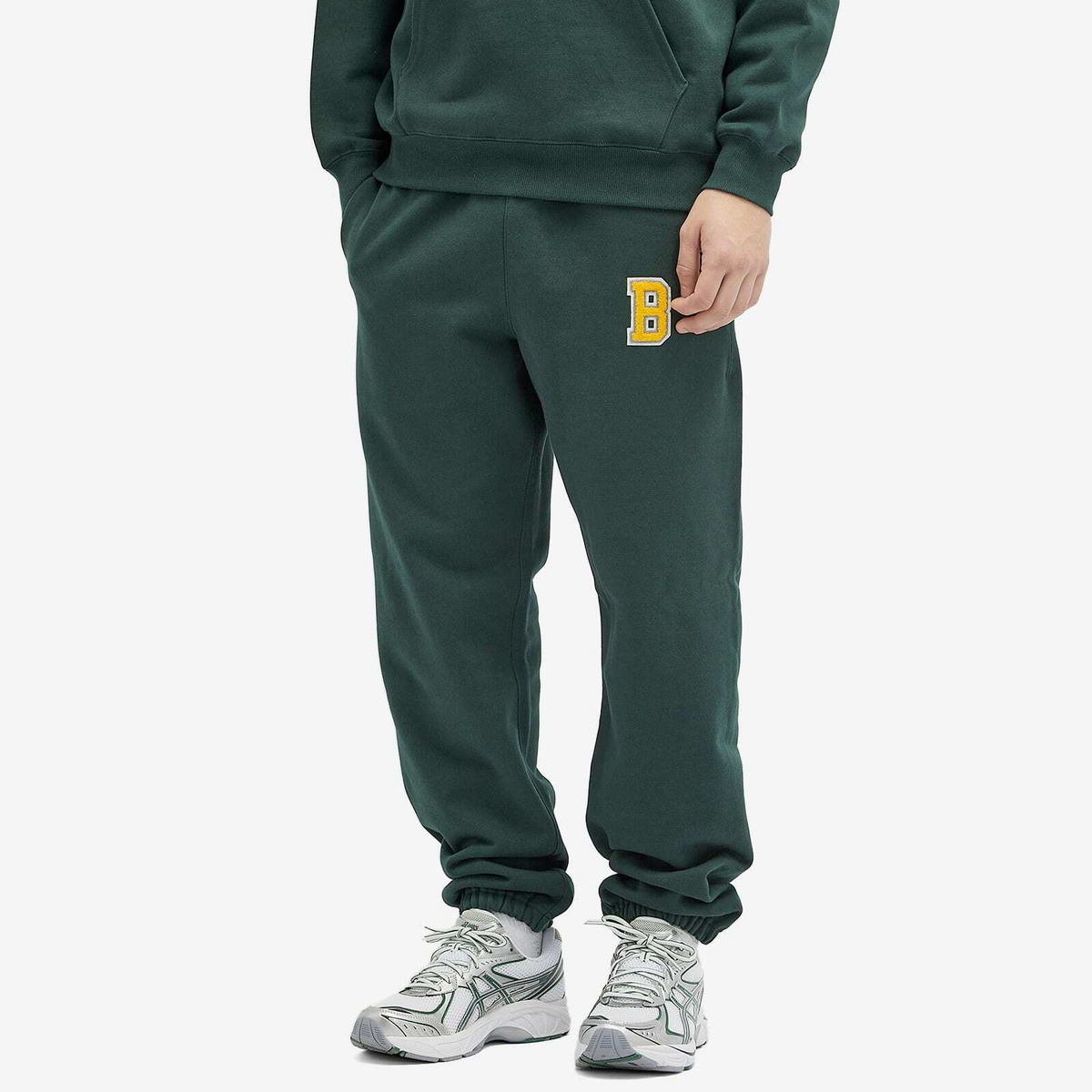 BEAMS Men's B Sweat Pants in Green