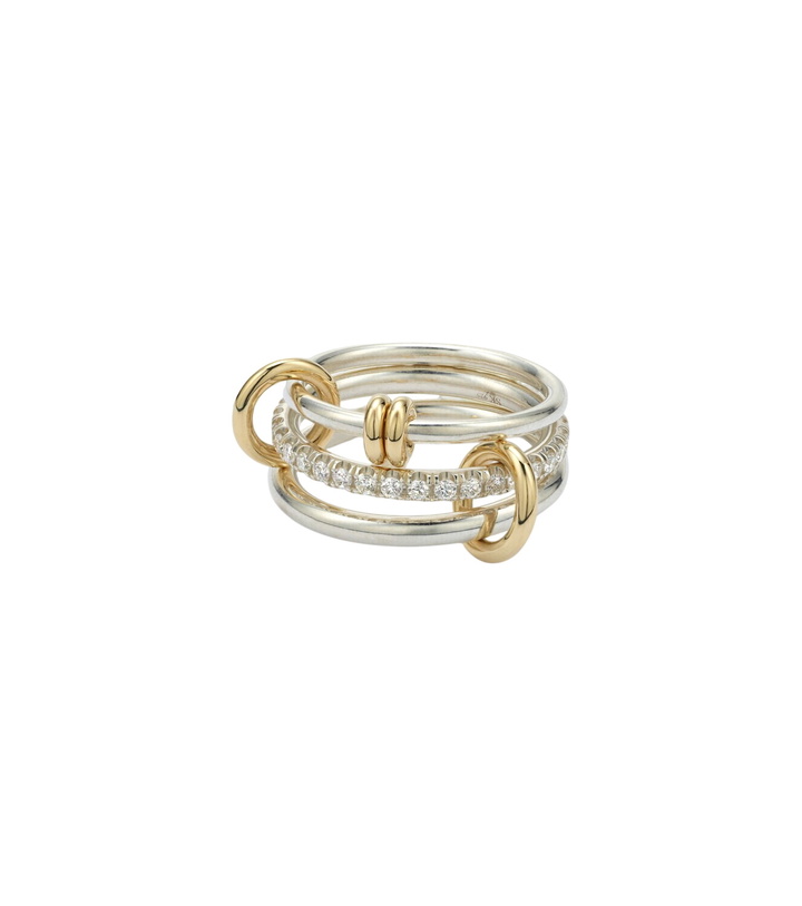 Photo: Spinelli Kilcollin Raneth 925 sterling silver and 18kt gold ring with diamonds