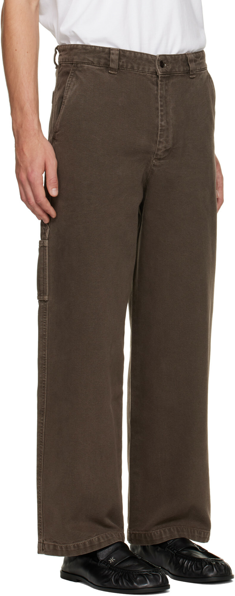 A.P.C. Brown Canvas Carpenter Trousers