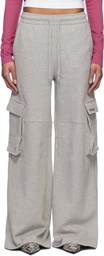 We11done Gray Cargo Lounge Pants