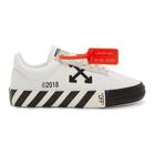 Off-White White Striped Vulcanized Sneakers