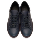 Lanvin Navy Leather Sneakers