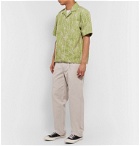 Jacquemus - Jean Camp-Collar Embroidered Twill Shirt - Green
