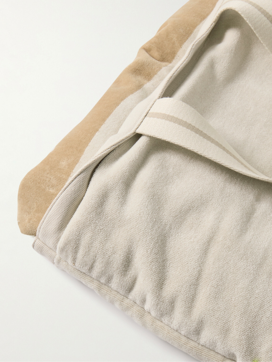 Zegna - Logo-Embroidered Cotton-Terry Beach Towel Tote Bag