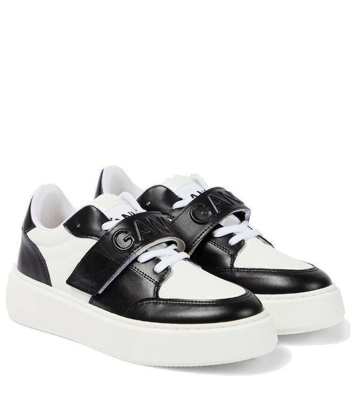 Photo: Ganni Sporty Mix faux leather sneakers