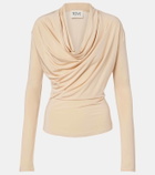 Tove Fina draped jersey top