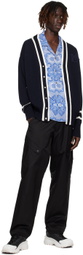 Moncler Blue Camicia Shirt