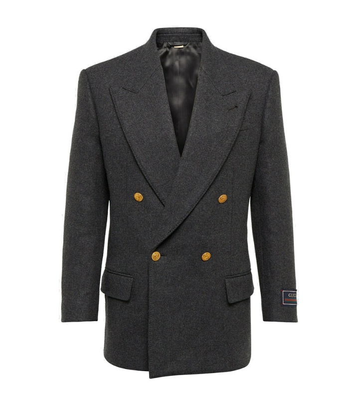 Photo: Gucci - Double-breasted wool-cashmere blazer
